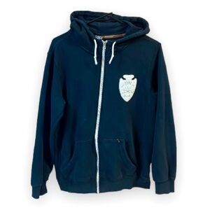 Nike x Poler Outdoor Company Hoodie blue w/ logo patch 2013 skateboard Rare Sm